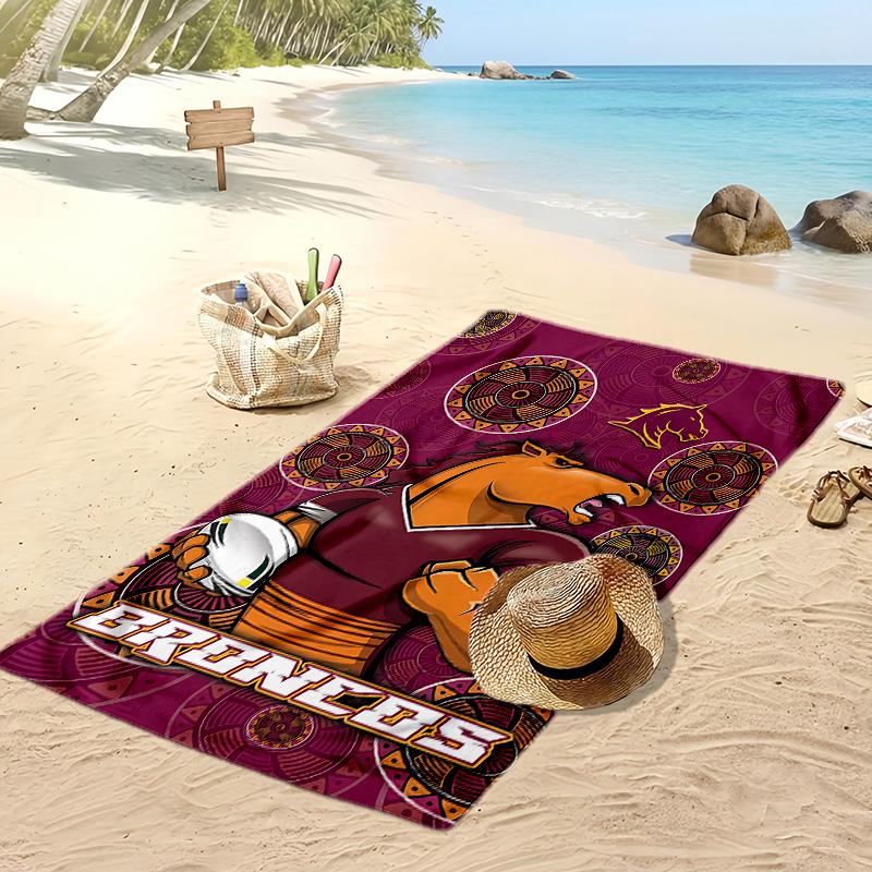 Boca Juniors 2 Printed Beach Towel Quick Dry Soft TowelPortable Large Rectangular Beach Blanket for Travel Swimming Pool