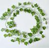 12 шт. 2,1 м искусственные растения лианы зеленые листья плющ лианы для дома свадебное украшение оптом DIY подвесной венок искусственные цветы