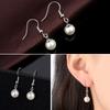 Fashionable and Popular Imitation Pearl Earrings Small Ear Hook Earrings for Women