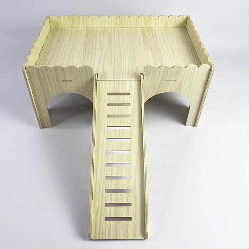 Solid Wood Sleeping Nest for Small Pets: Squirrel, Hamster, Guinea Pig, Chinchilla, Rabbit, and Hedgehog