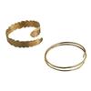 Leaves Wide Open Arm Cuff Hollow Out Bohemian Bracelet  Fashion Jewelry