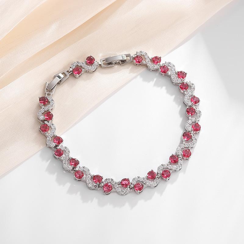 Браслет-цепочка со сверкающими стразами для женщин и девушек, элегантный, модный, для вечеринок, свадьбы, помолвки, свадебные украшения, подарок на годовщину