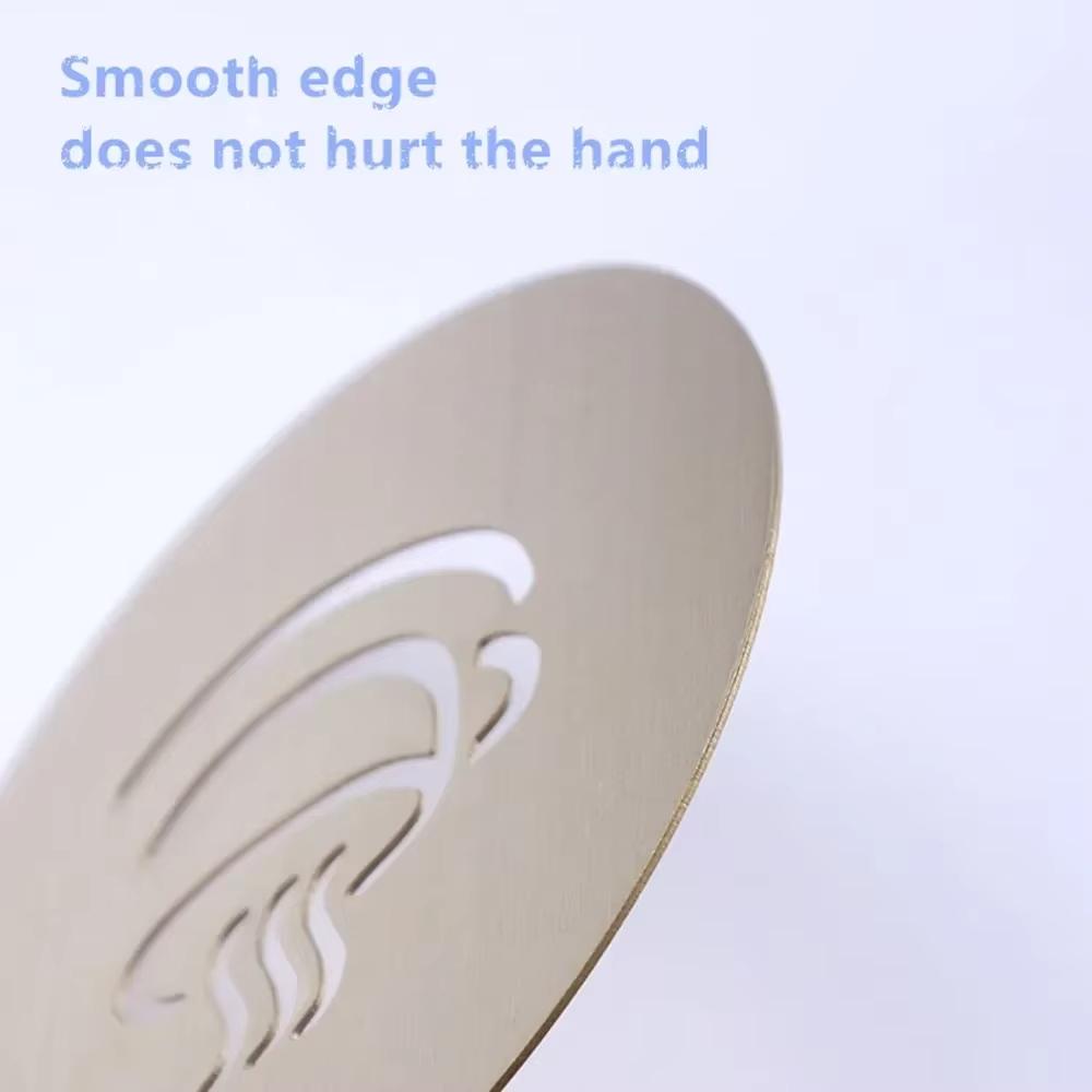 Трафарет из нержавеющей стали для кофе, латте, капучино, трафареты для украшения, торт, печенье, аэрозольная краска, художественная форма для выпечки, шаблон для бариста