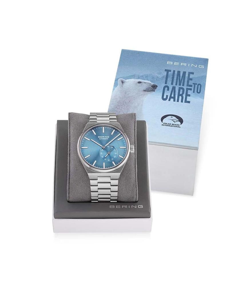BERING 19441-Charity Automatic Men's Watch Polar Bear Sapphire Crystal Stainless Steel 10ATM