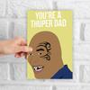 1Set  Father's Day Funny Text Card Prank Fun Card Funny Birthday Greeting Card with Envelope