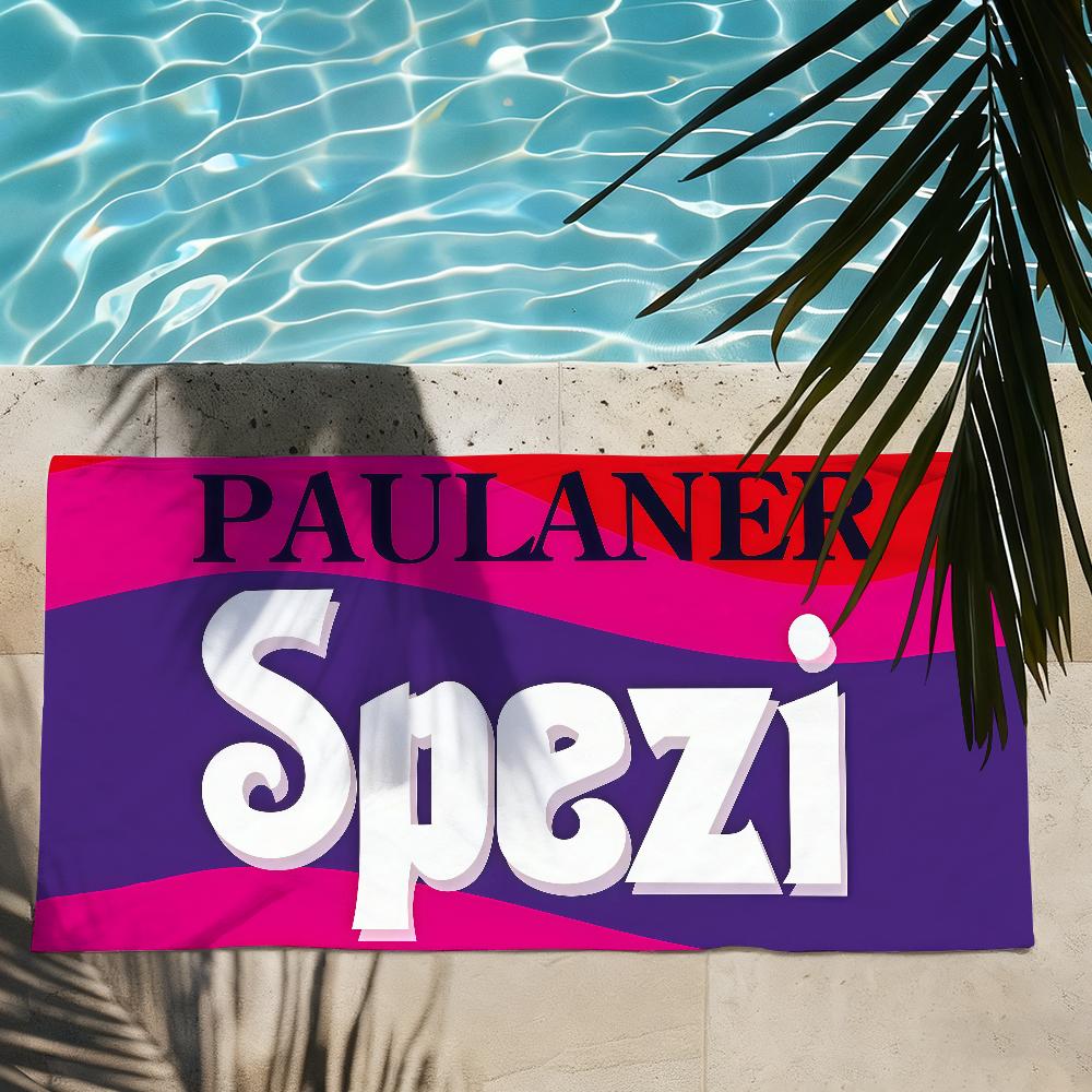 Печать Paulaner S-Spezi Полотенце Сушильное Банное Полотенце Применимо Для Легкого Плавания Кемпинга Йоги Пляжа Вне