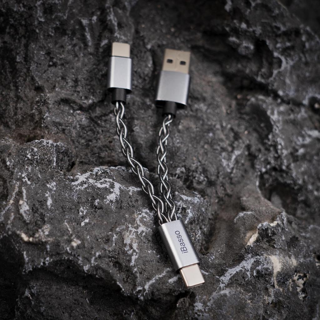IBasso Audio CB19 iBasso Audio Отдельный кабель питания OTG USB-Type C Dongle DAC Блок питания Адаптер Прочный портативный усилитель ЦАП с серебряным покрытием
