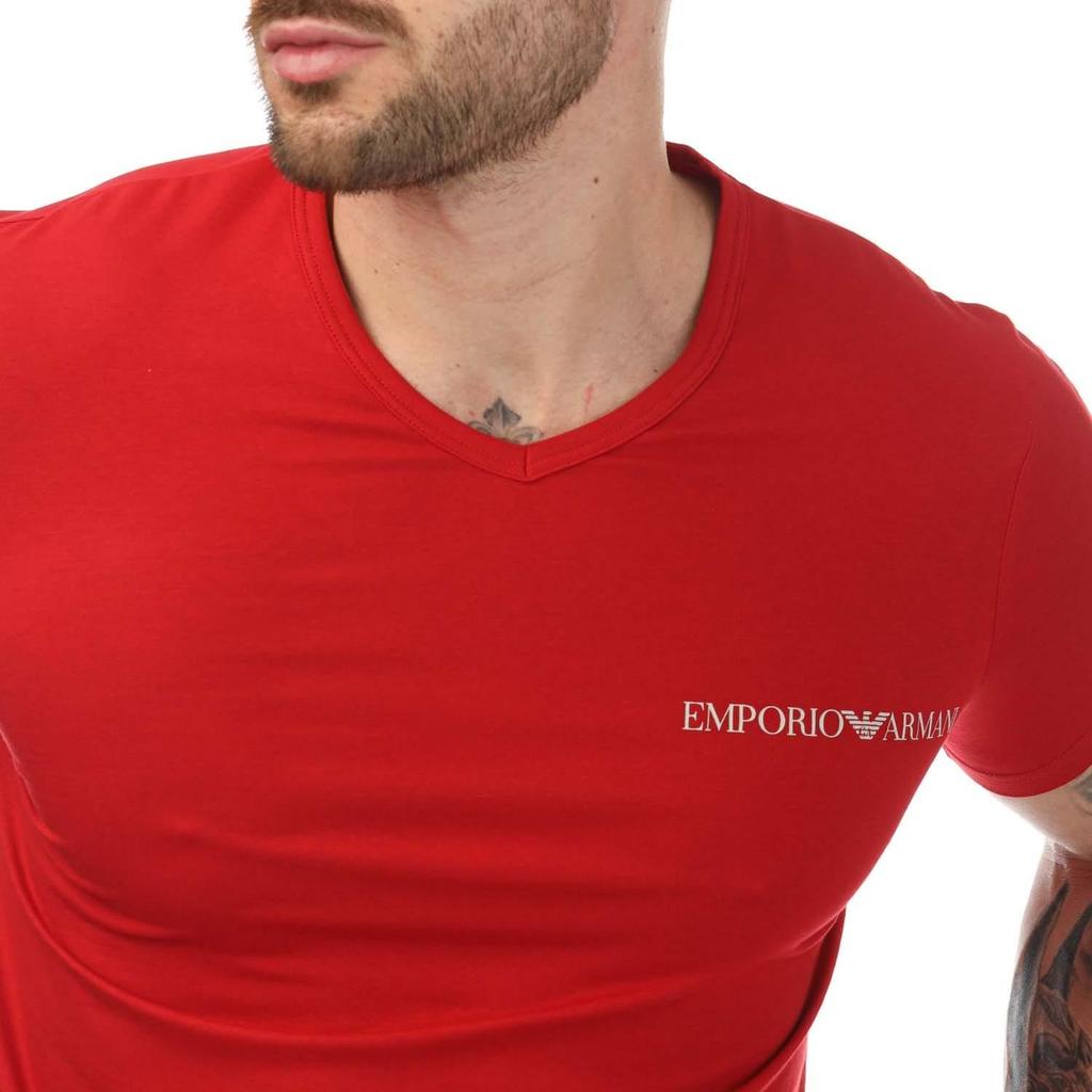 Emporio Armani Mens Logo T-Shirt (Pack of 2)