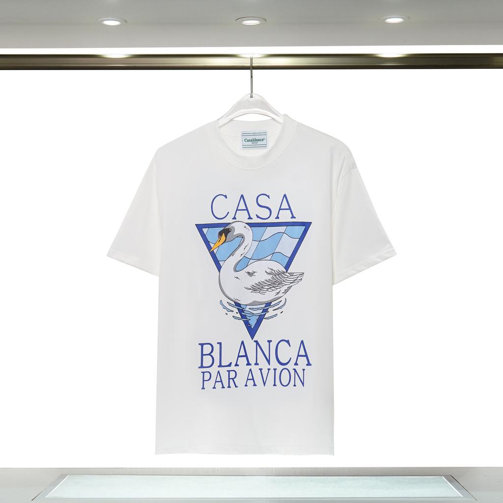 Casablanca 23 spring and summer new fantasy gate starry sky castle casa letter logo short-sleeved couple T-shirt