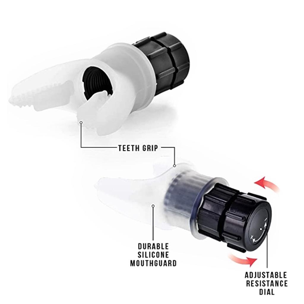 Тренажер для дыхания Легочный респиратор Инструмент для упражнений Силиконовое оборудование для тренировки выдоха Устройство для тренировки емкости легких