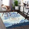 Lord of the Rings,Fellowship of the Ring Polyester Office Carpet Chair Mats, Home Decor Dormitory Floor Protector with Anti-Skid Backing, La