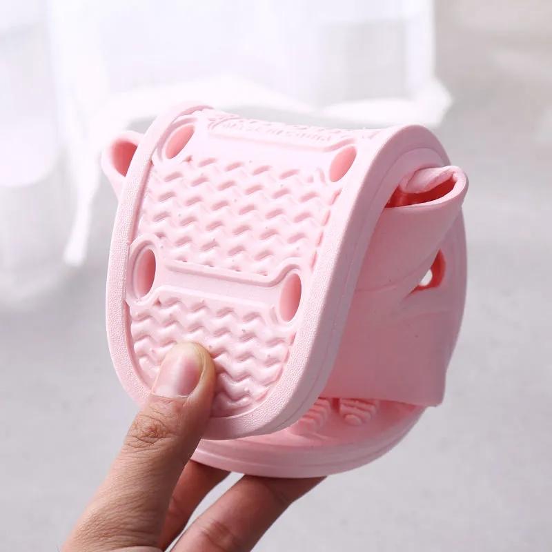 Массажные тапочки, летние мужские и женские нескользящие шлепанцы с мягкой подошвой для ванной комнаты, протекающая ванна для пары, сандалии и тапочки для спальни