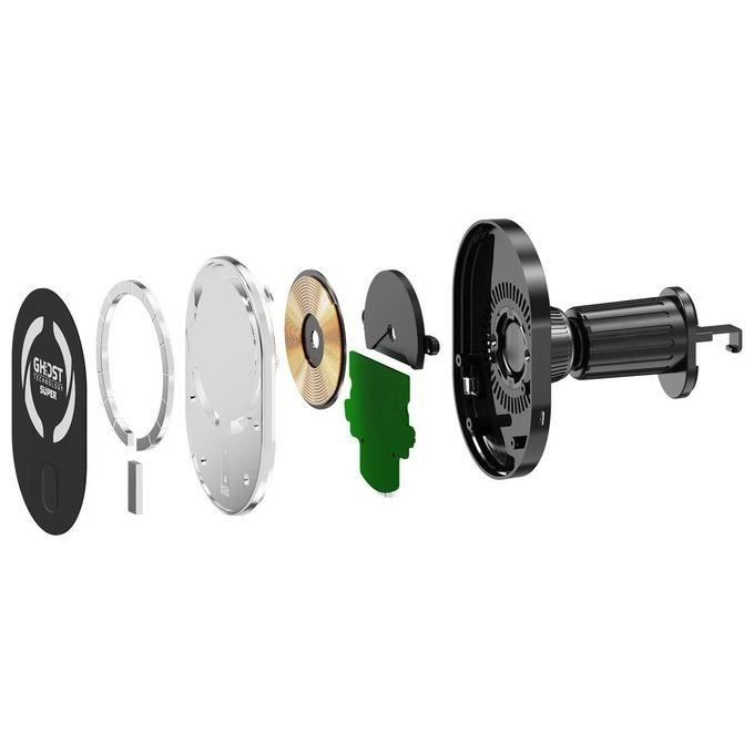 Support pour mobile - celly - ghost supermag char - noir - plastique - voiture