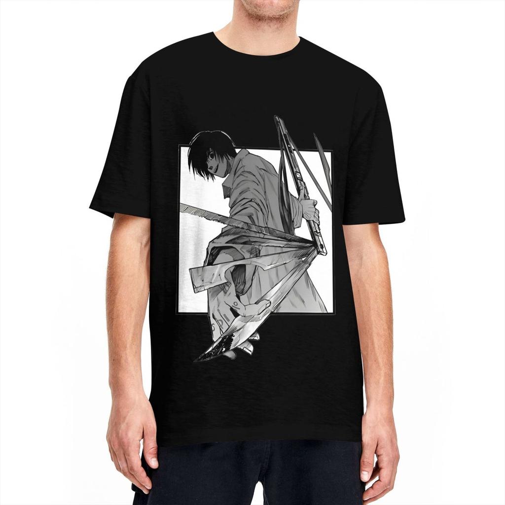 Японское аниме Sakamoto Days Футболка Новинка Футболки Короткий рукав Классические топы Лето 100% хлопок Дышащие Большой размер 5XL Футболки