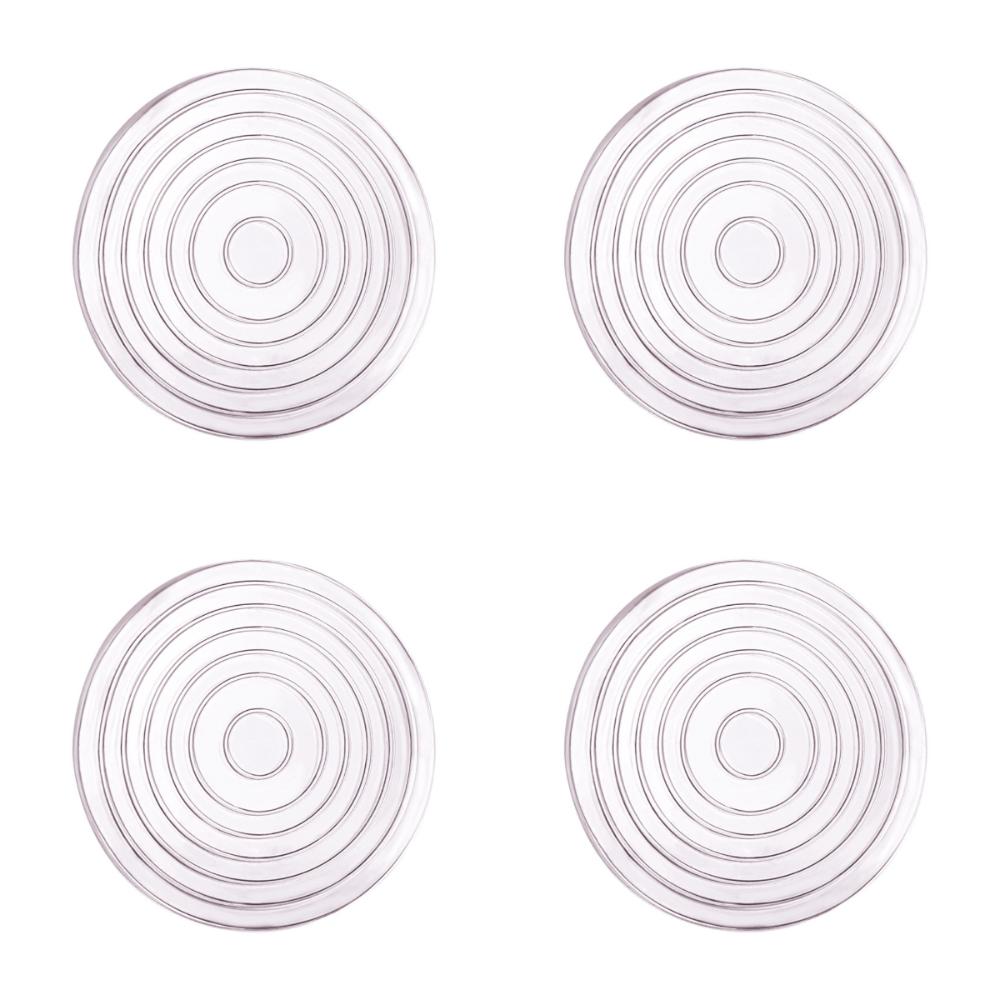 4Pcs Self Adhesive Silent Table Foot Mat Transparent Sofa Chair Foot Fixed Pads Sofa Corner