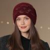 New Women Winter Hat Street Fashion Warm Beanie Hat For Female Casual Flowers Decoration Knitted Hat