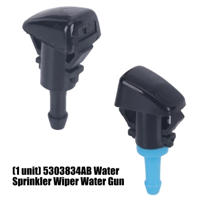 5303834AB Windshield Washer Nozzle Pair, ABS Clip-In Front Nozzle Unit for Vehicle Washer System Care Daily Use