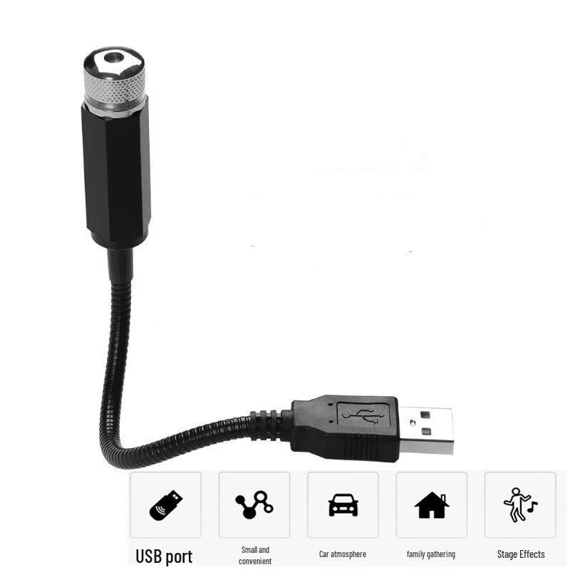 Автомобильный USB-проектор звездного неба: Атмосфера интерьера и сценическое освещение