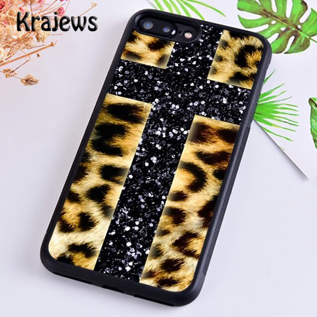 Krajews leopard print scrun Soft Phone Case Cover For iPhone 17 Air 16 15 14 plus 12 pro max coque Shell Fundas