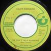 7inch Record CLIFF RICHARD - We Don't Talk Anymore / Rock And Ro 72814 Harvest 1979 Canada Rock Used