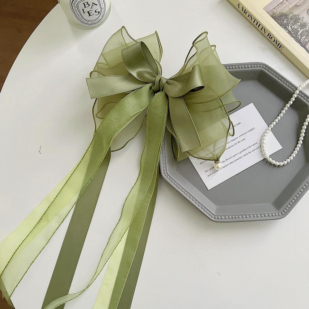 Sweet Chiffon Bow Hair Clip Elegant Hair Accessories New Girls Barrettes  Women Headwear Gift