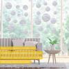 36PCS Circle Window Clings - Anti-Collision Window Decals to Save Birds from Window Collisions,Non Adhesive Prismatic Vinyl Window Clings, Rainbow
