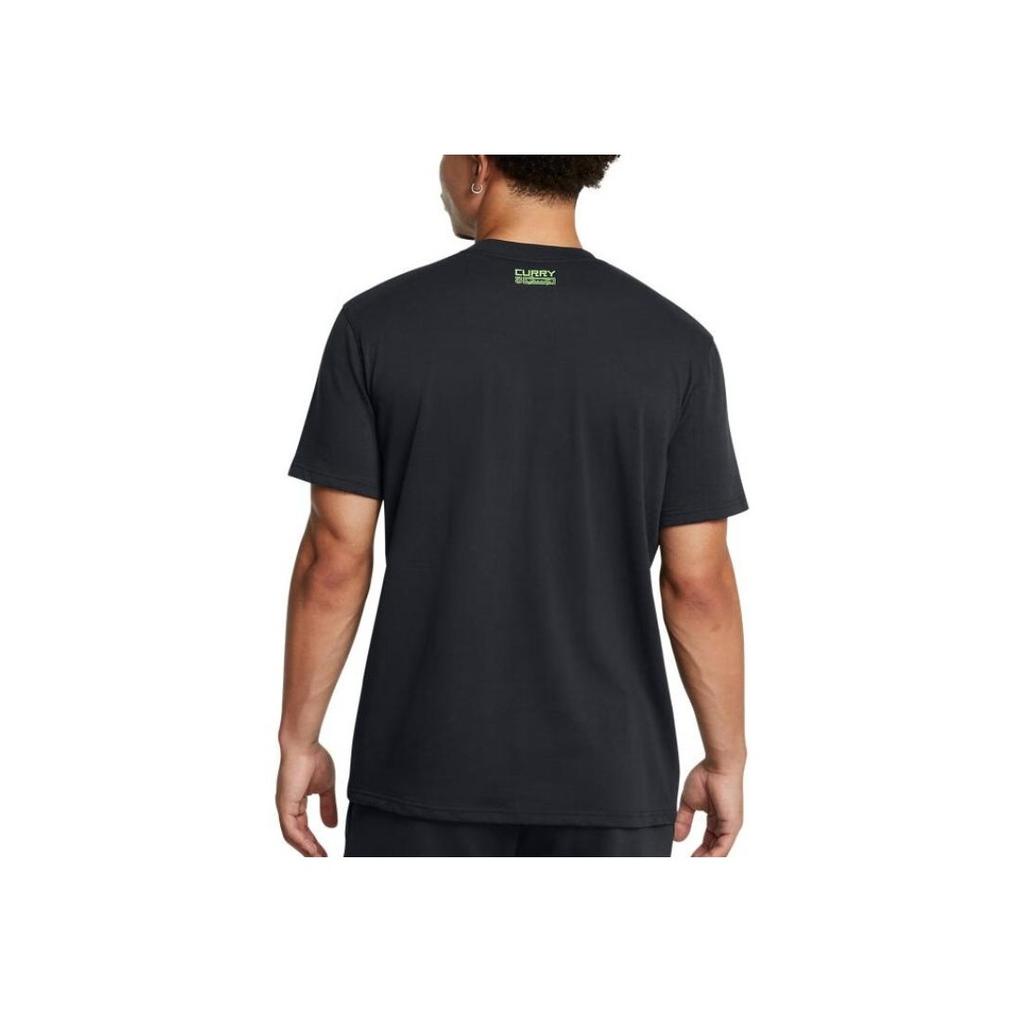 Under Armour Curry Series Basketball Crew Neck Short Sleeve T-Shirt Men Tops Black 1387663-001