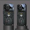 Ретро-узор с элементами авиации Чехол для телефона Samsung Galaxy S25 S24 S23 Ultra Plus FE Закаленное стекло Черная Жесткая Крышка