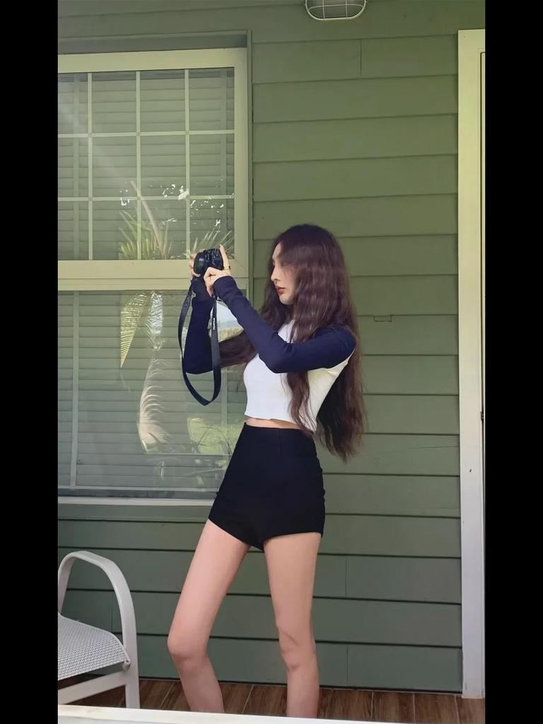 Женские черные узкие шорты с высокой талией - сексуальные летние шорты