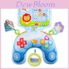 Infant Prone Support Pillow With Soft Fabric Mirror Book And Music Box For Tummy Play