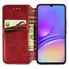 For Samsung Galaxy A06 4G PU Leather Case Rhombus Imprint Wallet Stand Phone Cover