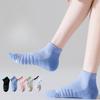 Spring and Summer Thin Women's Sports Socks with Mesh, Breathable, Shock-absorbing, Anti-slip, Boneless Towel Sole Running Short Socks