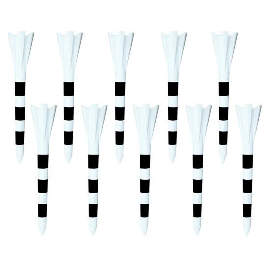 10Pcs Golf Tees Five Head Design Professional Reduce Friction Serving Pins 70mm/83mm Colorful Plastic Short Tees Practice Training Golf Ball