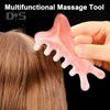 4-in-1 Scalp Massager Comb Wide Tooth Combs Resin Gua Sha Tool for Head Facial Therapy Acupressure & Meridian Stimulation
