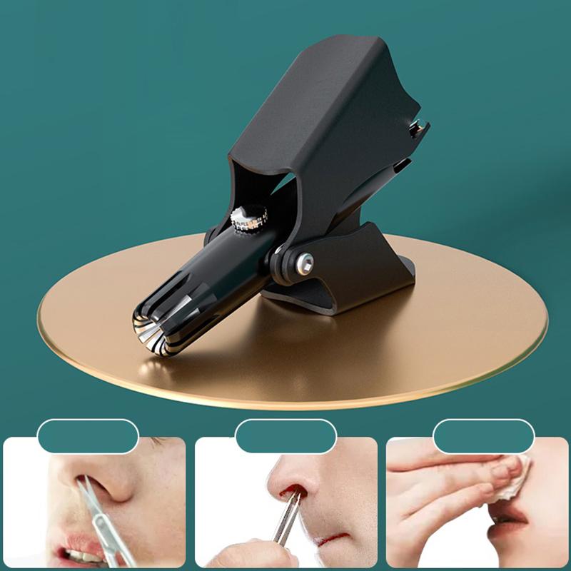 Триммер для носа для мужчин Триммер из нержавеющей стали для носа Вибрисса бритва бритва моющийся портативный триммер для волос в носу и ушах