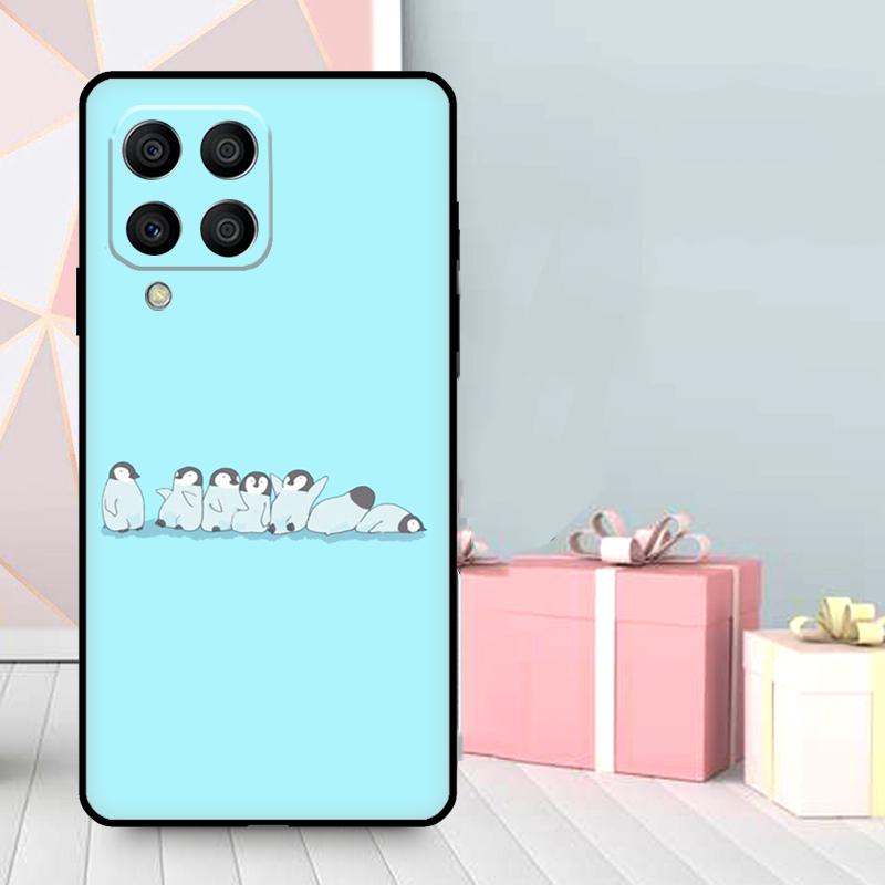 Милый Чехол С Рисунком Пингвина Для Samsung Galaxy M35 M56 M12 M06 M32 M52 M55 M15 M11 M13 M14 M16 M36 M31 M53 M34 M54