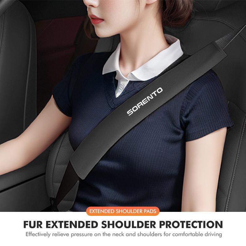 BBED7 Car Seat Belt Cover Shoulder Strap Pad Accessories For KIA Ceed Rio K5 K2 Optima Soul Picanto Stonic Venga