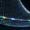 Net Lights, Outdoor Net String Lights 192LED 3*2 Meter 8-Modes with 30V Safe Voltage for Christmas Wedding Garden Decorations