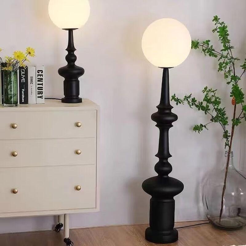 Ретро-роскошная напольная лампа с римской колонной и дистанционным диммированием