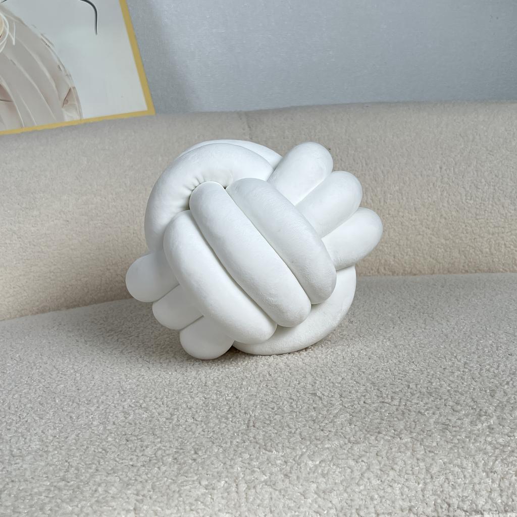 1 шт. 22 см/8,66 дюйма Подушка-узел в форме шара Декоративная подушка для гостиной Кровать Диван Подушка ручной работы