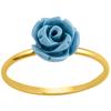 Gold Plated 'Rosa Romantica' Turquoise Gold Plated Ring