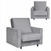 Alicja Reclining Armchair for Sleeping with a Container Family Meble Gray Monolith
