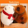 Adorable Capybara Plush Toy For Home Decoration And Cozy Pillow Gifts In White And Brown