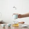 Nanshan Mr. Side Handle Glass Teapot with Ceramic Filter