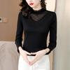 Bottom Shirt Women's Top Autumn and Winter New Fashion Foreign Style Velvet Thickened Inner Shirt