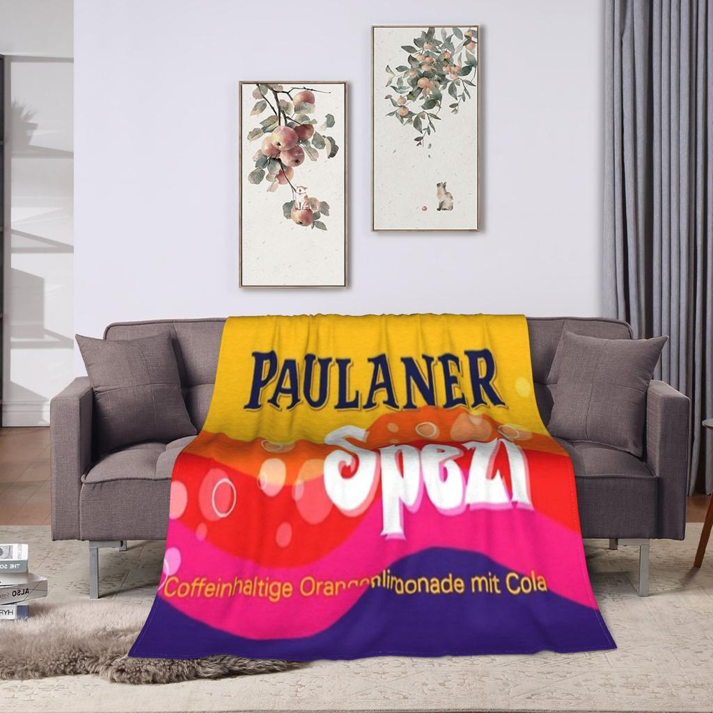 Плед Paulaner Spezi Качественный Теплый Мягкий Постельное белье Накидки Зима Студенты Уличный Принт Покрывало