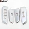 Car Interior Door Armrest Window Lift Switch Button Panel Cover Trim For Toyota Highlander 2015-2017 2018  Matte Accessories