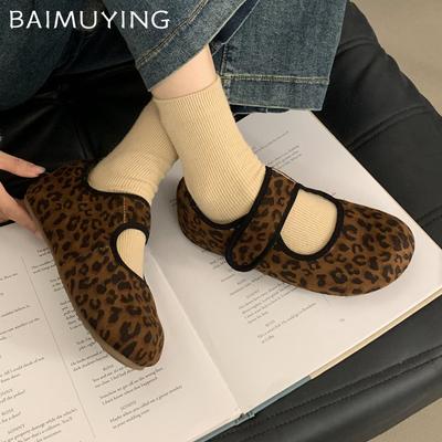 Меховые леопардовые туфли на плоской подошве, замшевые повседневные женские туфли на плоской подошве, женские 2025, трендовые зимние дизайнерские модные короткие плюшевые зимние женские ботинки