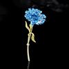 Elegant Enamel Carnation Brooch - Women's Simple, High-End Suit Accessory