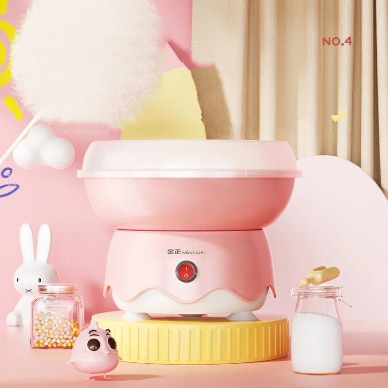 Машина для сахарной ваты Детская 1 шт. Домашняя Автоматически делает сахарную вату Мини Цветной Сахар Семейный подарок День рождения Вечеринка Портативная